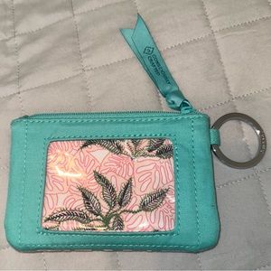 Vera Bradley Zip Deluxe ID Case in Rain Forest Canopy.